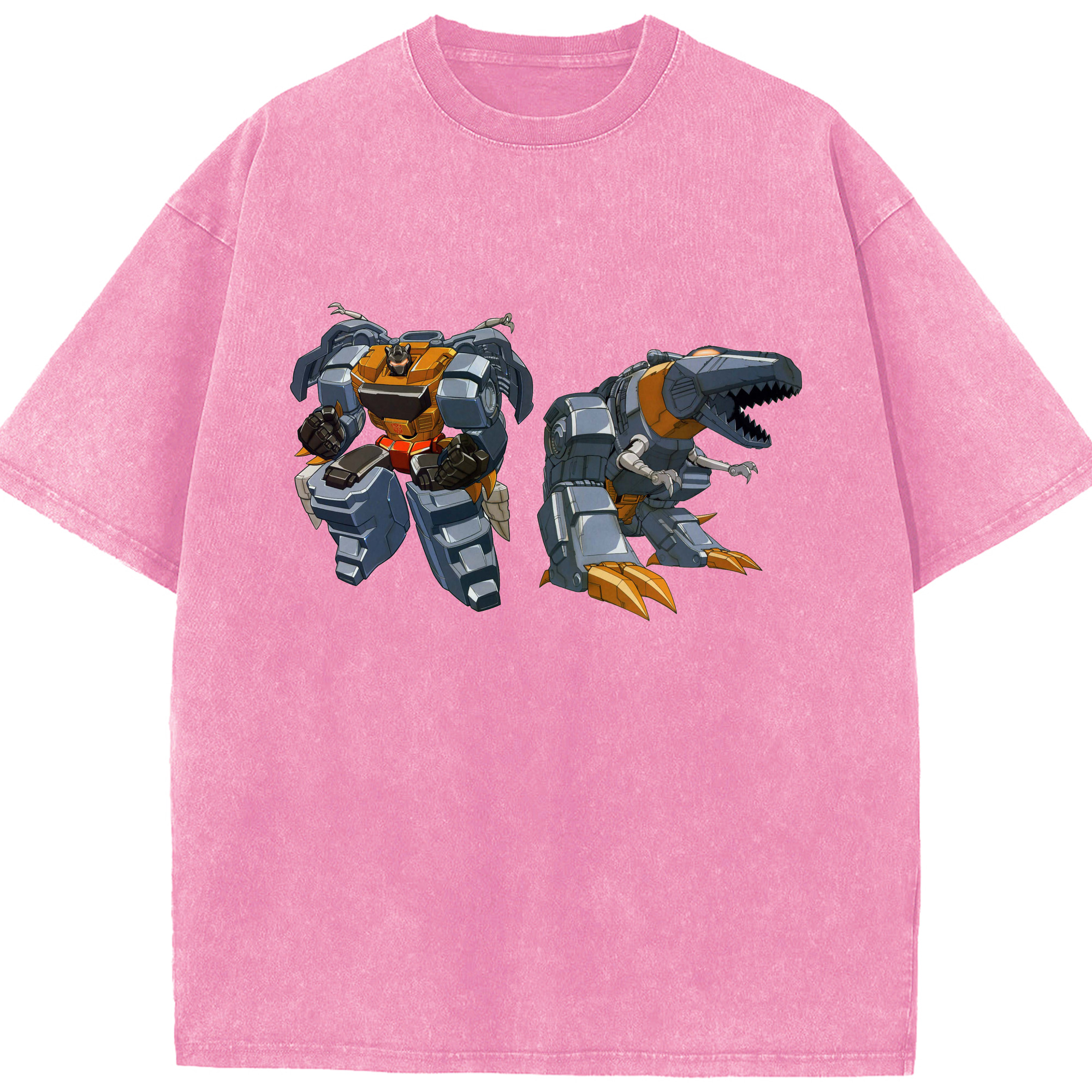 （画像用）  綿100% ヴィンテージ風 半袖Tシャツ（フロントプリント）